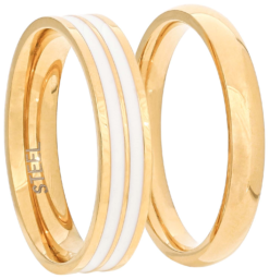 Ring-Set - Gold White
