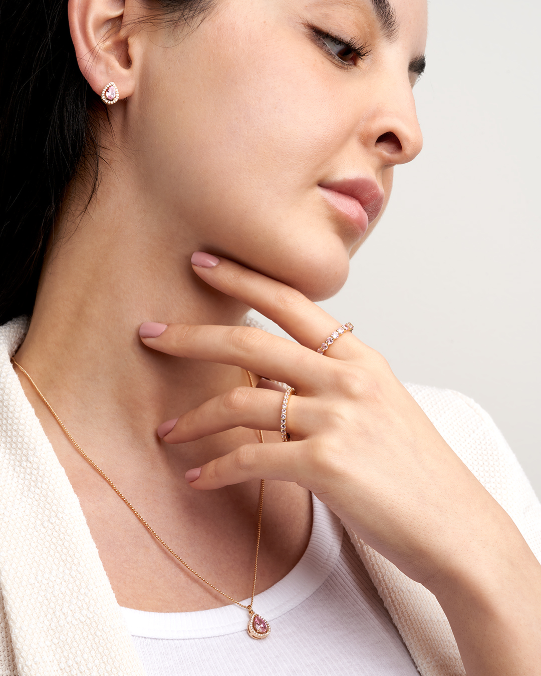 Ring-Set - Iced Pink – Bild 2