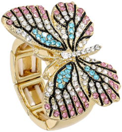 Ring - Strass Butterfly