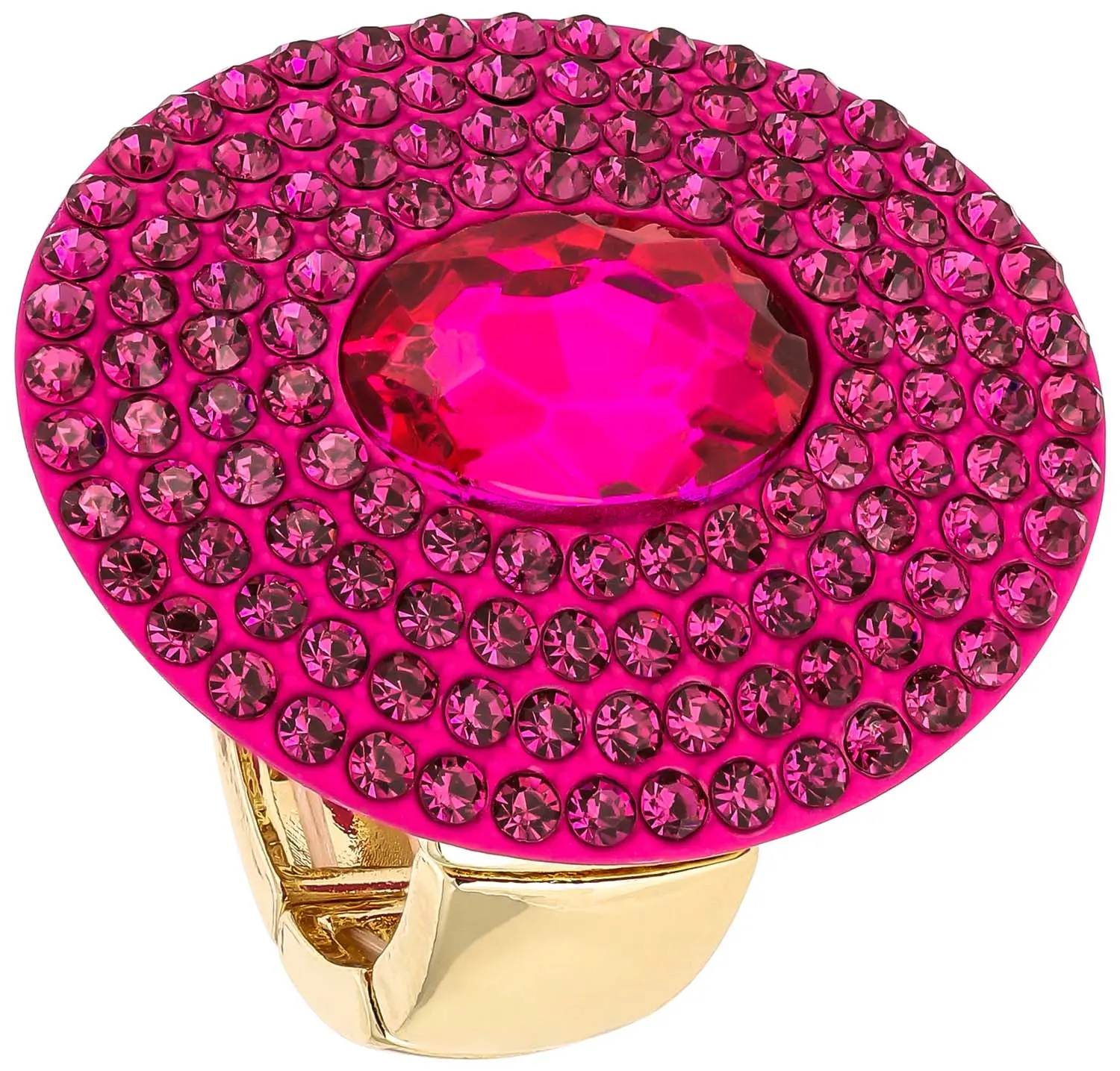 Ring - Oval Magenta