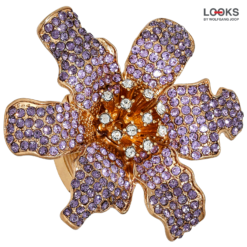 Ring - Purple Flower