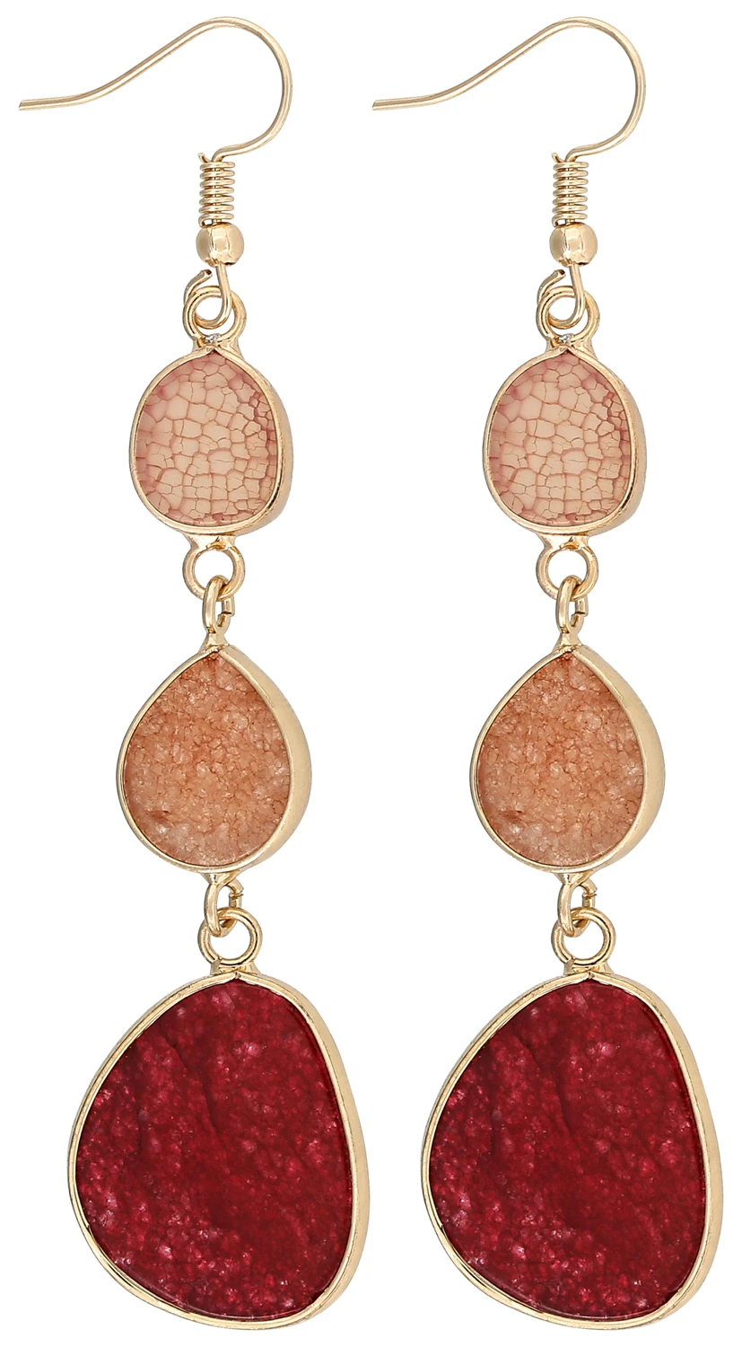 Ohrhänger - Rosé Jade