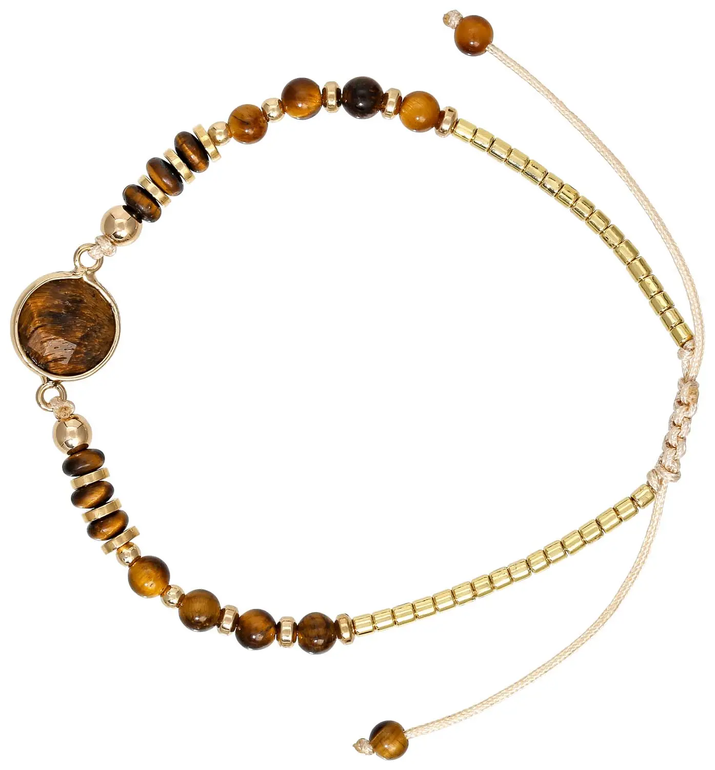 Armband - Round Tigereye