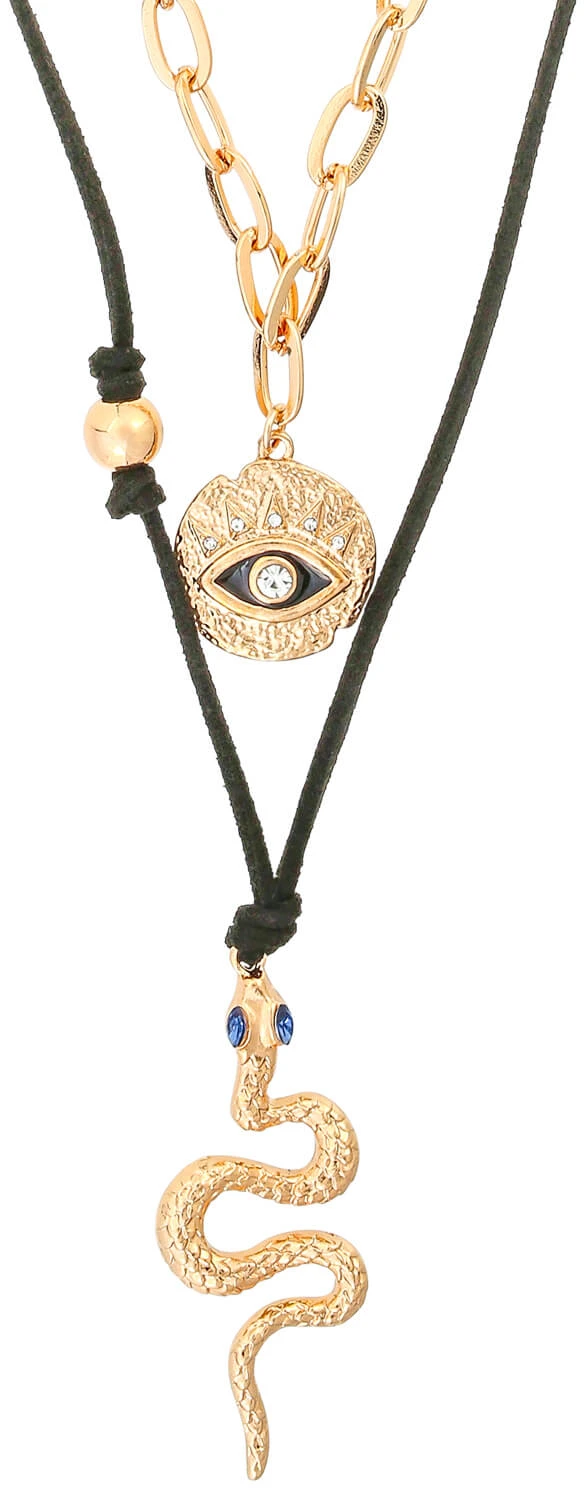 Ketten-Set - Golden Snake