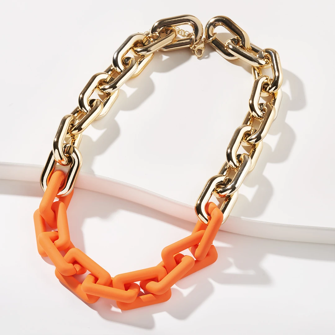 Kette - Orange Statement – Bild 3
