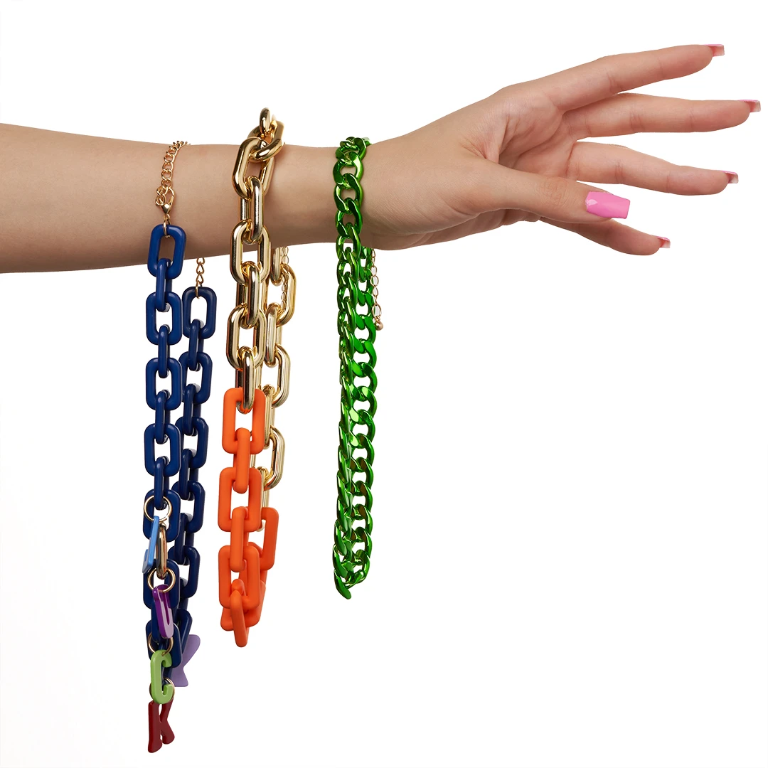 Kette - Orange Statement – Bild 4