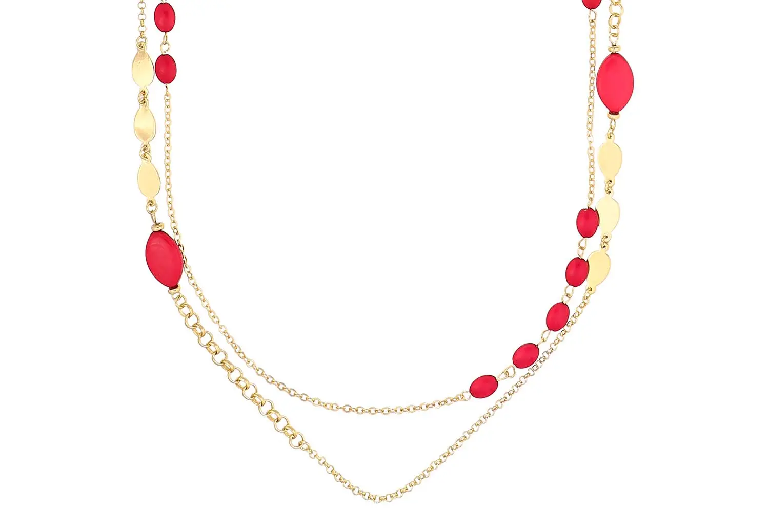 Layering Kette - Fuchsia Statement