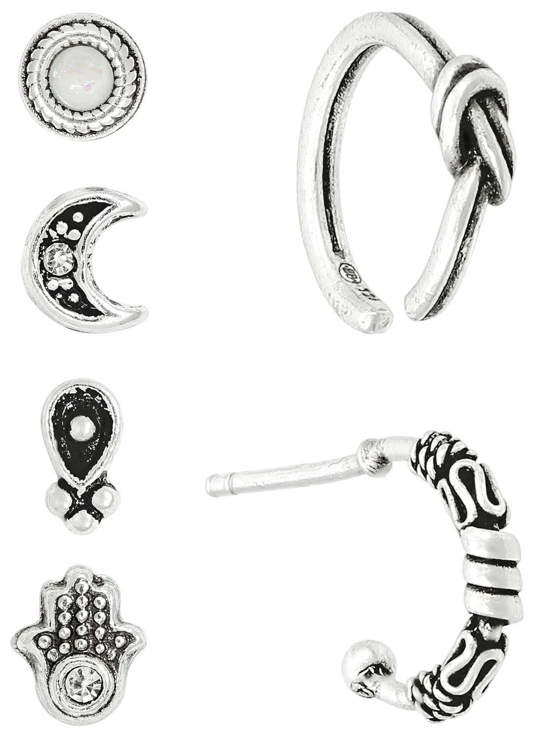 Ohr-Set - Silver Karma