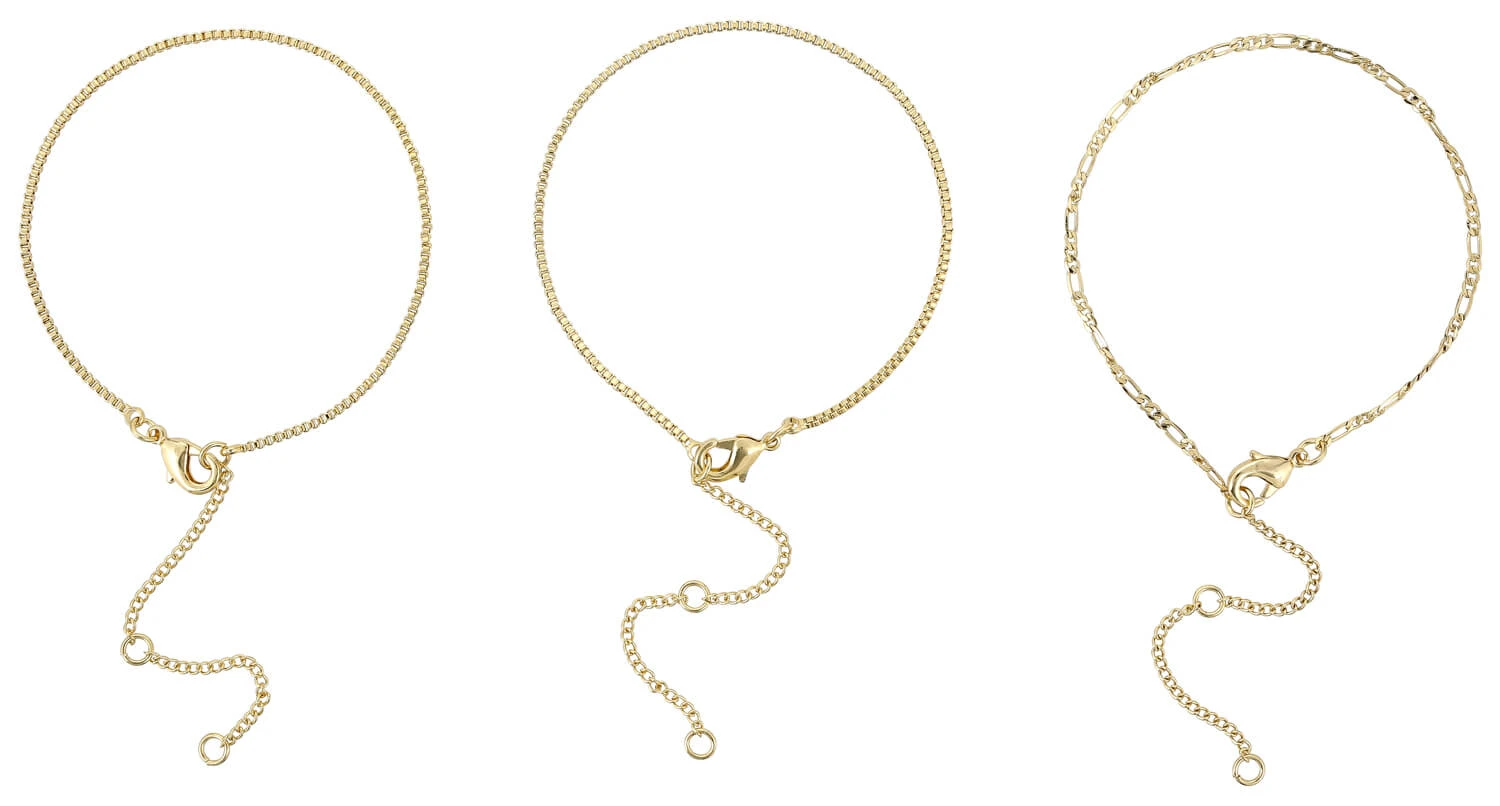 Armband-Set - Golden Trio – Bild 2