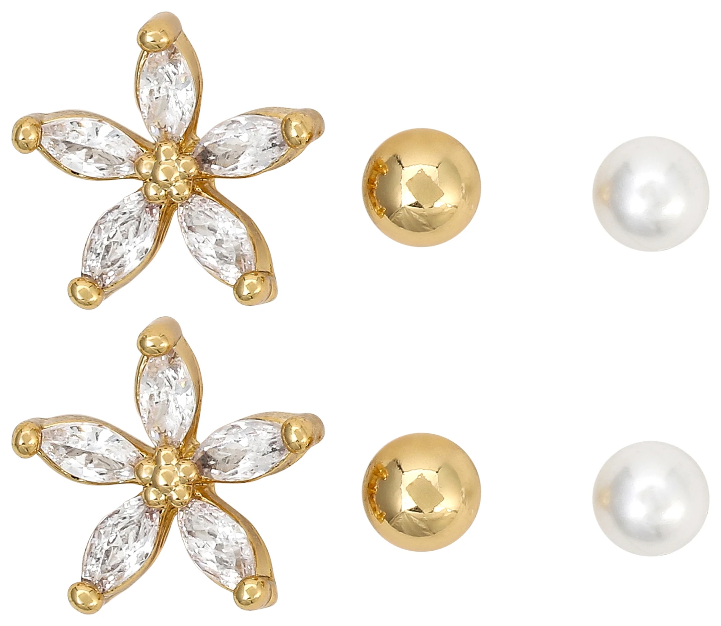 Ohr-Set - Sparkling Flower