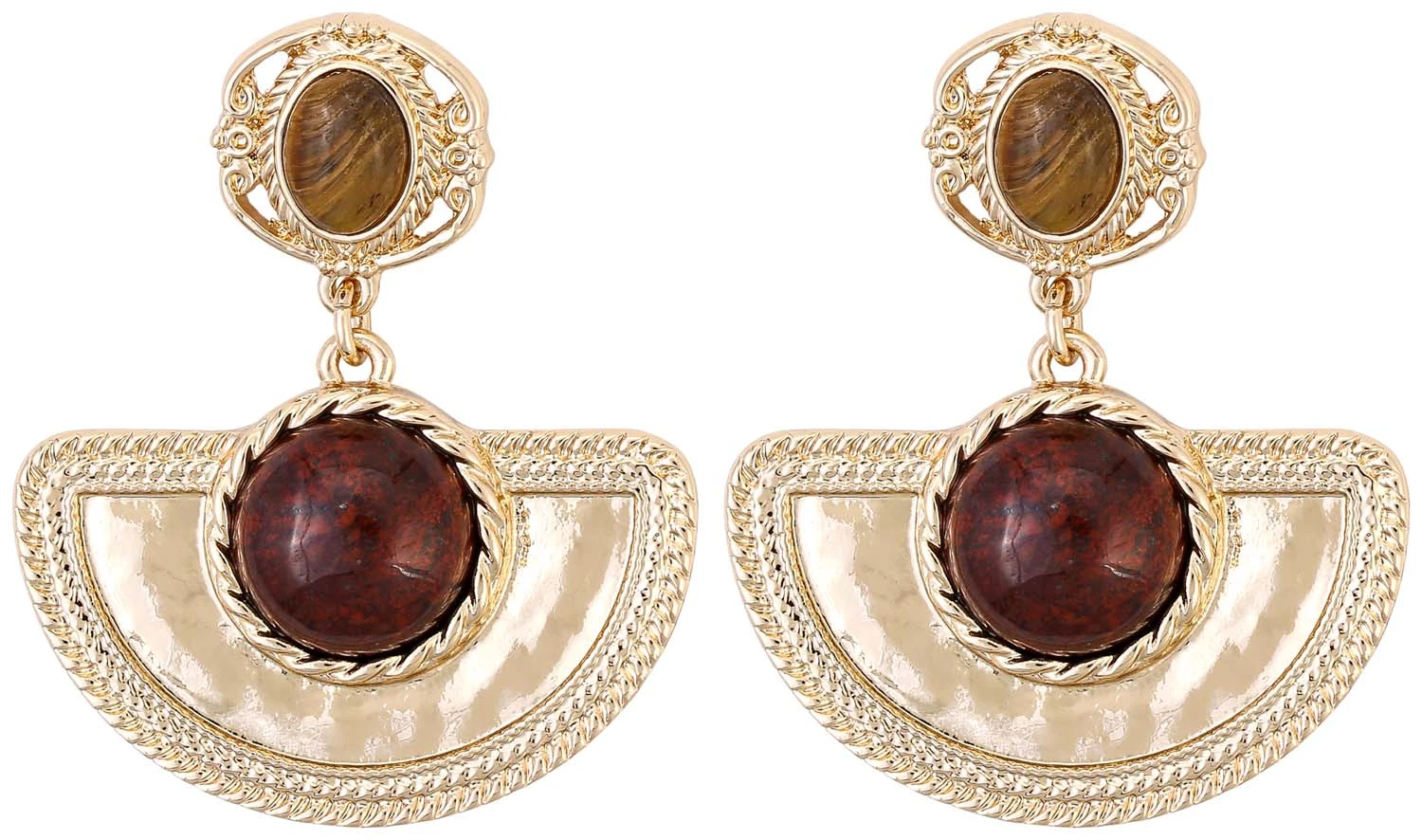 Ohrstecker - Shiny Tigereye