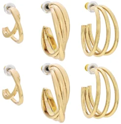 Creolen-Set - Golden Twist